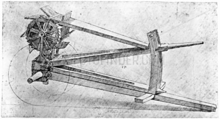 Multi-barrelled gun  late 15th century.
