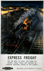 'Express Freight'  BR poster  1948-1965.