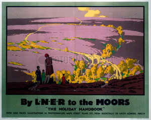 'By LNER to the Moors'  LNER poster  1923-1947.