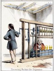 'Throwsting Machine For Organisine'  c 1845.