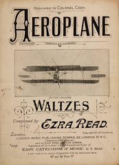 ‘Aeroplane Waltzes’  sheet music  1910.