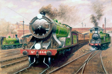 Locomotive no 444  London & South Western Railway Express.