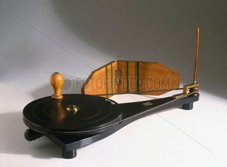 Apparatus used to show the link between friction and heat  19th century.