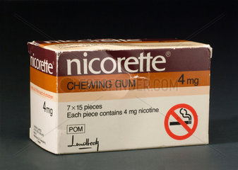 Packet of Nicorette chewing gum  1973-1983.