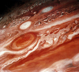 Close up of the Red Spot on Jupiter  photographed by Voyager 2  1979.