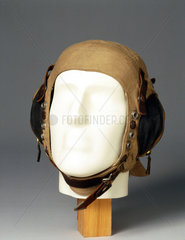 Fabric flying helmet  c WWII.