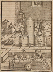 Preparation of the liquid used to extract silver from gold  1580.