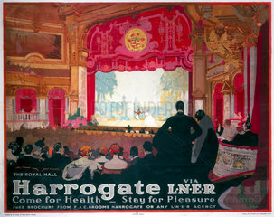 'Harrogate: Come for Health  Stay for Pleasure’  LNER poster  1930.
