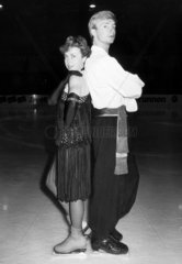 Torvill and Dean  British ice-skaters  July 1985.