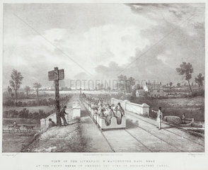 View of the Liverpool & Manchester Railway  1831.