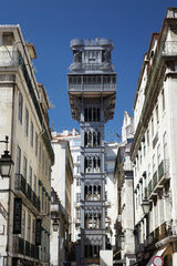 Lissabon  Portugal  Blick auf den Elevador de Santa Justa