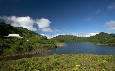 Laudat  Dominica  der Freshwater Lake im Nationalpark Morne Trois Pitons