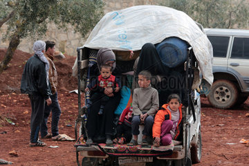 SYRIA-AFRIN-CIVILIANS-EVACUATION