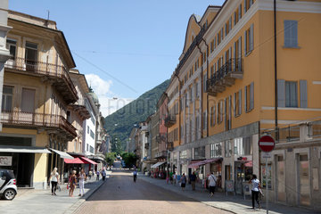 Bellinzona  Schweiz  die Innenstadt von Bellinzona