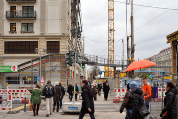 Berlin  Deutschland  Baustelle fuer die U-Bahnlinie U5/U6