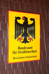Schauinsland  Deutschland  Schild des Bundesamtes fuer Strahlenschutz