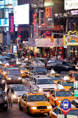 New York  USA  Stau am Times Square in Manhattan