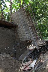 Kampuang Bukik catiak Tawang  Indonesien  Erdrutsch in einem Dorf