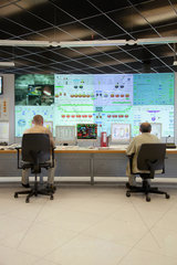 Duisburg  Deutschland  ThyssenKrupp Huettenwerk  Prozesskontrolle in der Messwarte