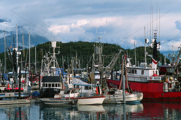 Valdez  USA  Fischerboote im Hafen