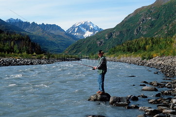 Wortmanns  USA  Angler am Lowe River