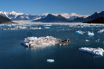 Valdez  USA  Eisschollen des Columbia-Gletscher in der Prinz-William-Sund