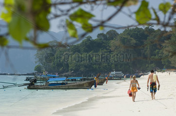 Ao Nang  Thailand  Strand auf Ko Phi Phi Don