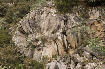 La Orotava  Spanien  Blick auf Formationen aus Vulkangestein