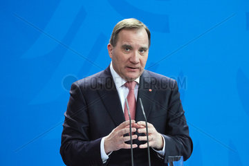 Berlin  Deutschland - Der Ministerpraesident des Koenigreichs Schweden  Stefan Loefven.