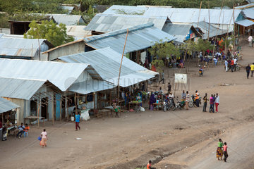 Kakuma  Kenia - Luftaufnahme des Fluechtlingslagers Kakuma.