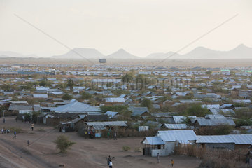Kakuma  Kenia - Luftaufnahme des Fluechtlingslagers Kakuma.