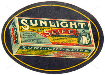 Sunlight Seife  Werbemarke  1902