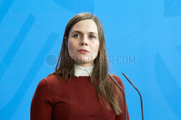Berlin  Deutschland - Die Premierministerin der Republik Island  Katrín Jakobsdottir.