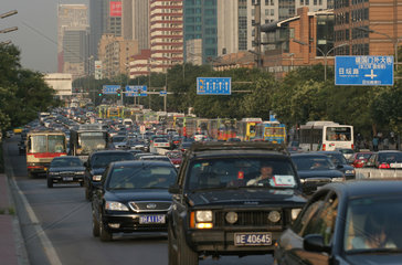 Beijing  Verkehr  Rushhour