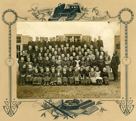 historisches Klassenfoto  1905