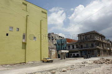 Baufaellige Gebaeuden im Havanna Centro