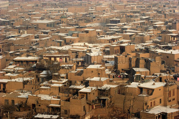 Kashgar  Provinz Xinjiang: Luftaufnahme der Altstadt