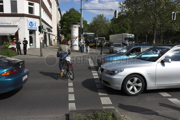 Fahrradfahrerin in Berlin