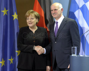 Merkel + Papandreou