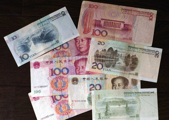 chinesische Geldscheine