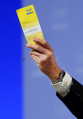 Stimmzettel Westerwelle