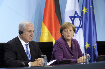 Netanyahu + Merkel