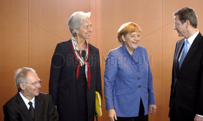 Schaeuble + Lagarde + Merkel + Westerwelle