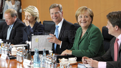 Niebel + von der Leyen + Westerwelle + Merkel + von Kladen