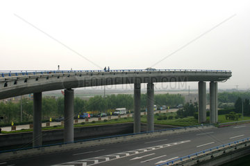 Shanghai  Autobahn nahe Pudong airport