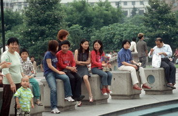 Shanghai  Menschen im Alltag