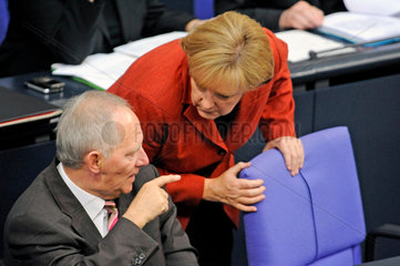 Schaeuble + Merkel