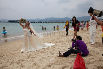 Sanya  Hochzeitsfotos am Strand