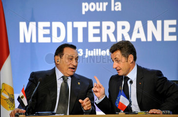 Moubarak + Sarkozy