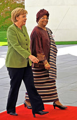 Merkel + Johnson-Sirleaf
